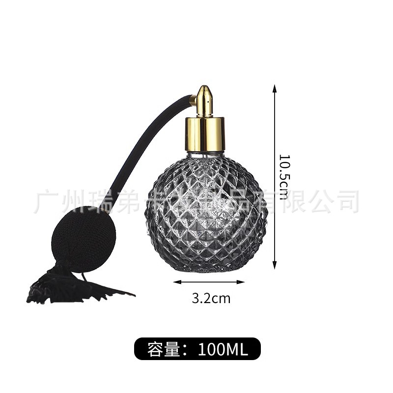 100ml botella gris airbag largo dorado