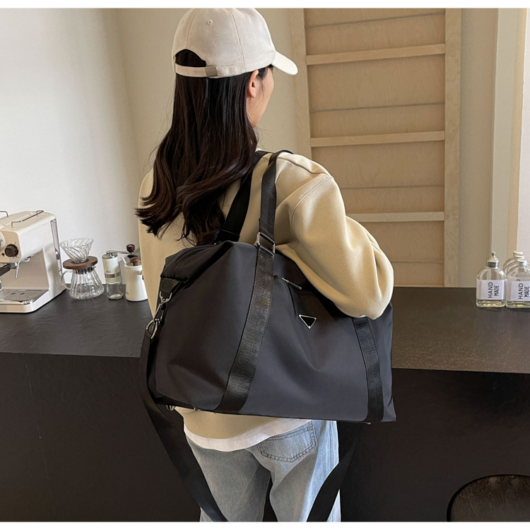 Nuova borsa da viaggio ispessita realizzata in tessuto Oxford, borsa a tracolla da viaggio casual di grande capacità, borsa differenziale sollevata a mano_voghion.com