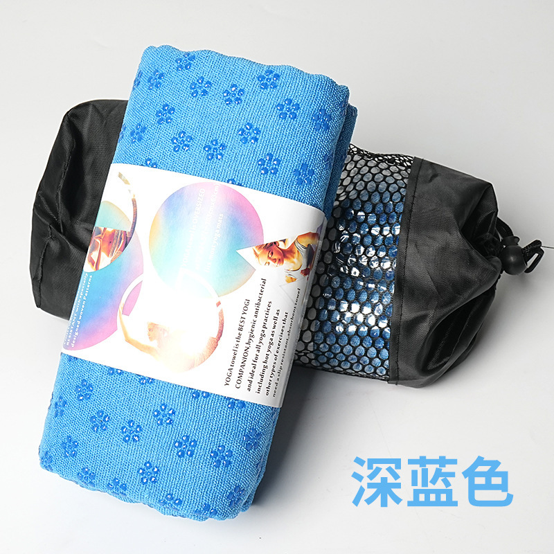 新品热销183*63cm瑜伽垫铺巾健身布垫梅花点防滑毯超细纤维瑜珈巾|undefined