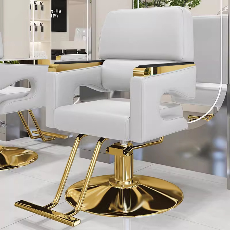 Red famosa nueva silla de peluquería silla de salón de peluquería especial elevación giratoria de moda corte de cabello asiento de permeación