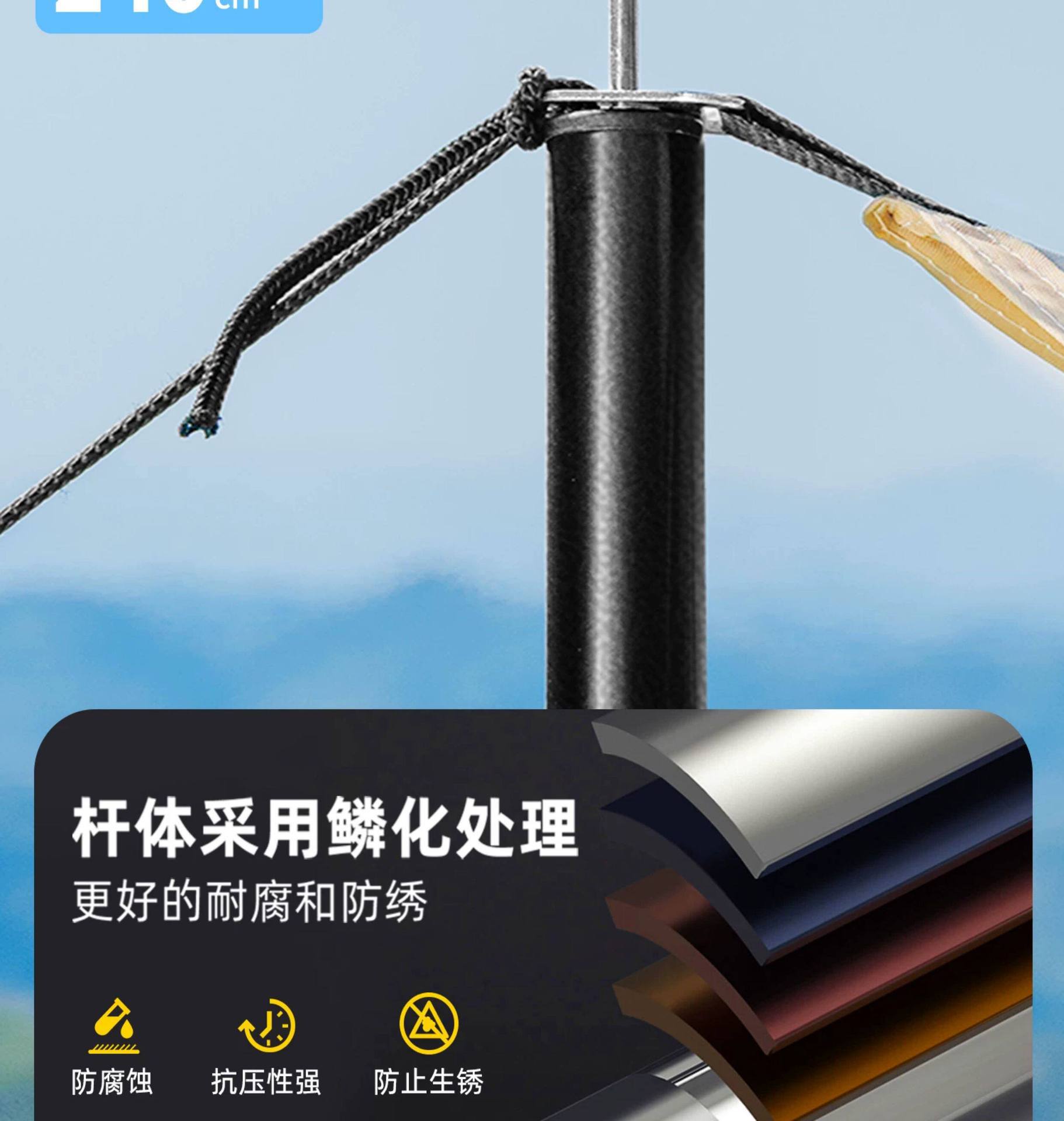 Canopy Tent Outdoor Camping Sunshade Portable Rainproof Hexagonal Tent Camping Equipment Camping Canopy