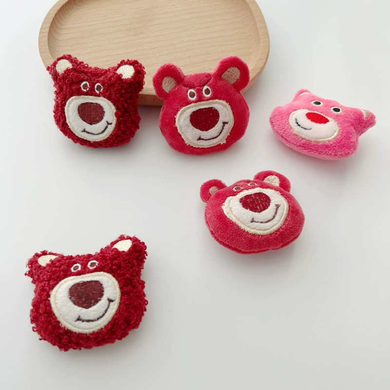 Cartoon plush doll, strawberry, children's brooch, backpack, bag accessory