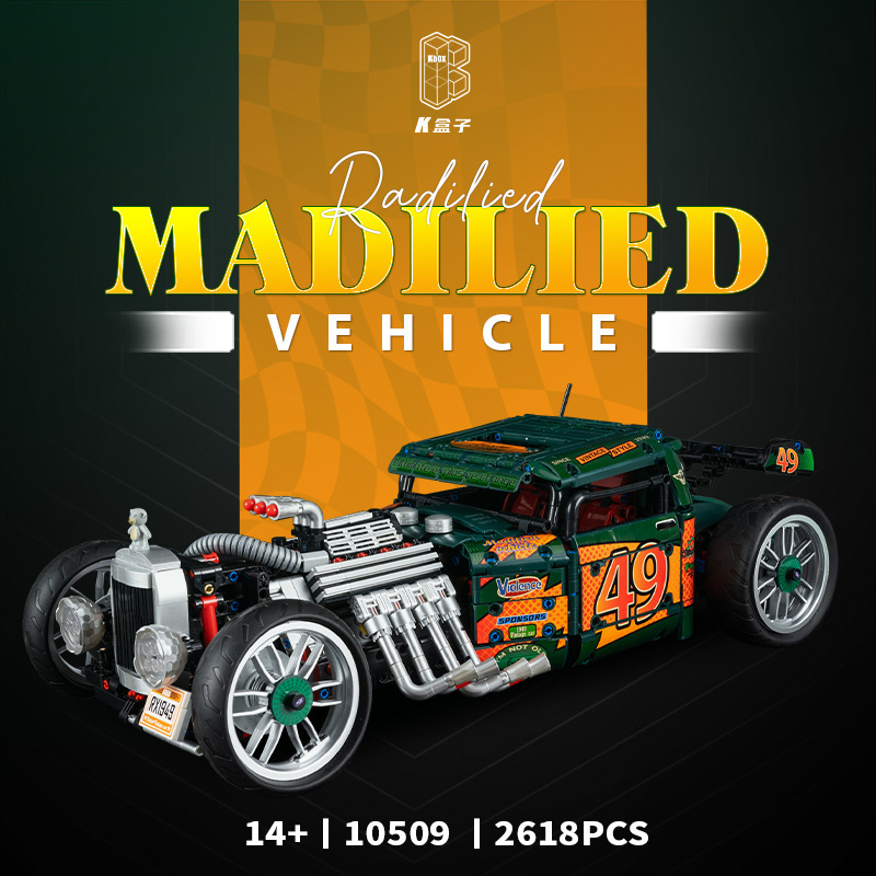 K Box 1: 8 series de autos deportivos de alta dificultad para adultos ensamblar bloques de construcción modelo de carreras juguetes coleccionistas adornos transfronterizos