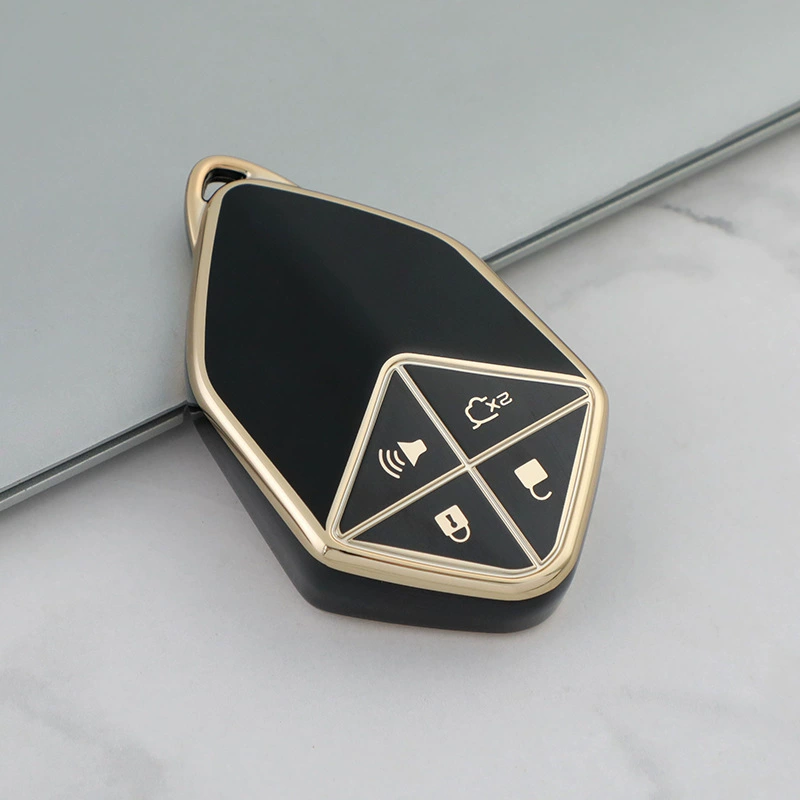 Темно-синий чехол для ключей от машины подходит для темно-синего чехла для ключей S7 SL03 с золотым краем, чехла для ключей от автомобиля на новой энергии