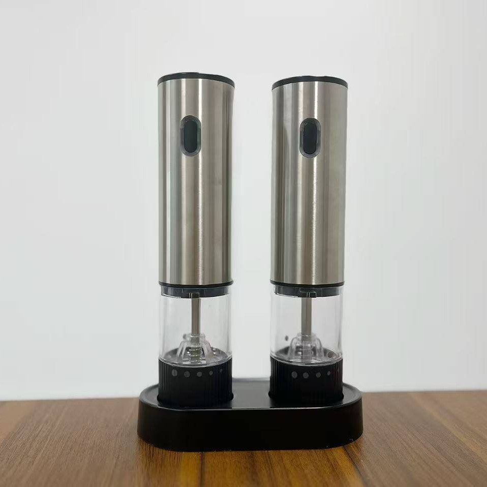 Molinillo de pimienta eléctrico de mano automático de cocina doméstica molinillo de harina de carne de carne de barbacoa condimento botella de molienda mágica