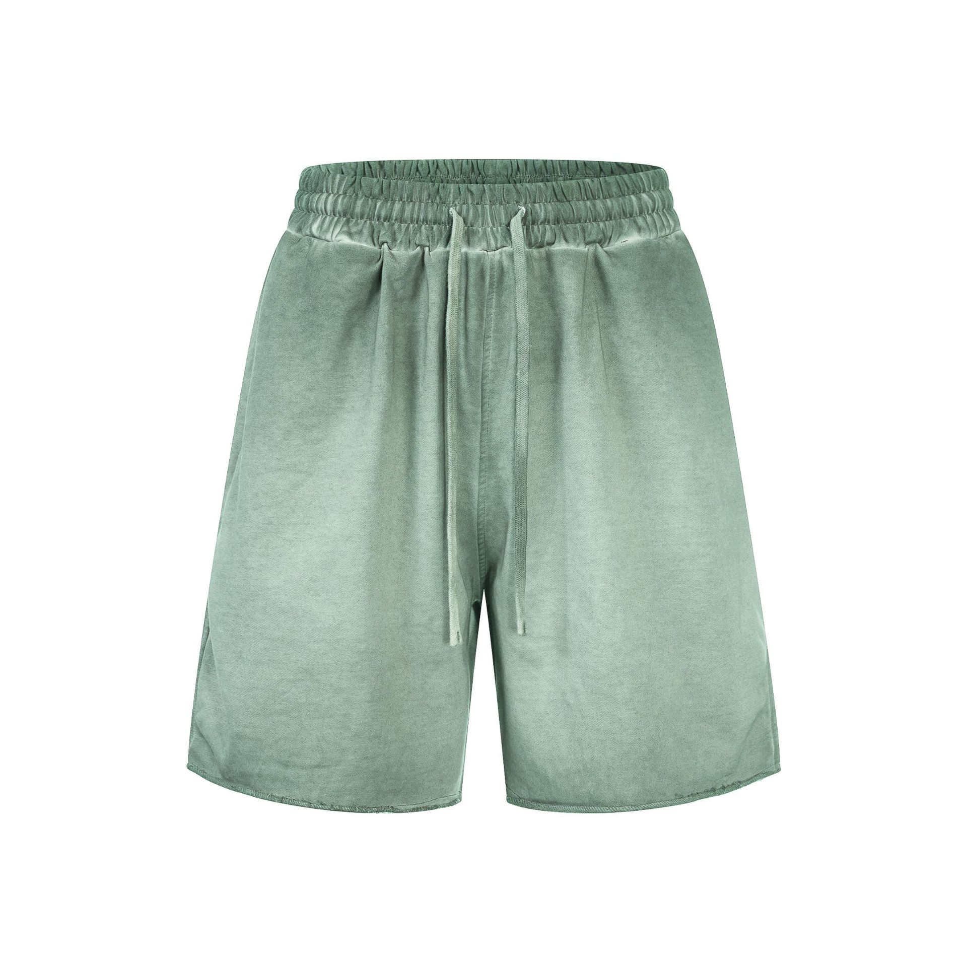 Chain tide2026 nuevo verano retro americano lavados con agua pantalones cortos de manga corta set corto set de verano camiseta de manga corta hombre image 15