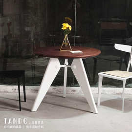 Vitra Gueridon 倒V字型圆桌支架 金属极简桌脚定作 铁艺百搭脚架