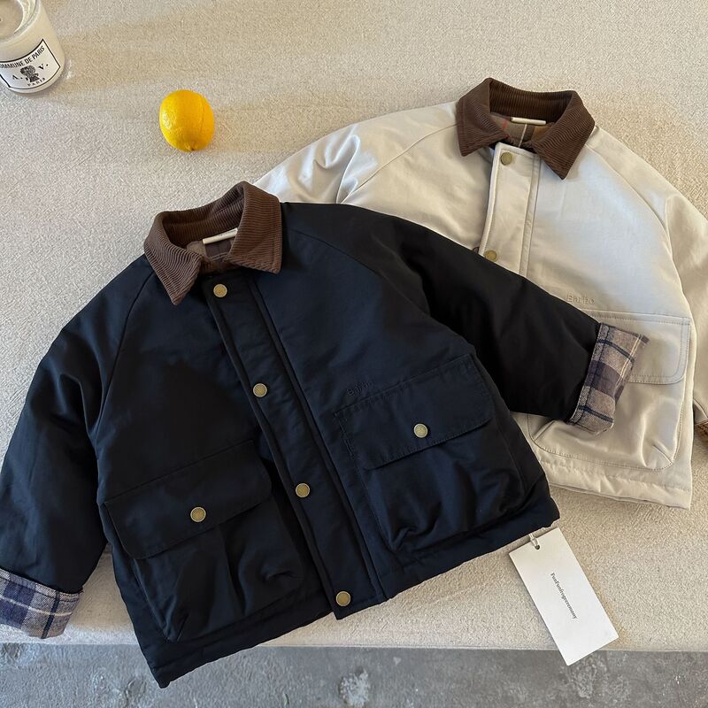 儿童加厚风衣2025冬款外套女童棉服男童棒球棉服童装外套冬现货|undefined