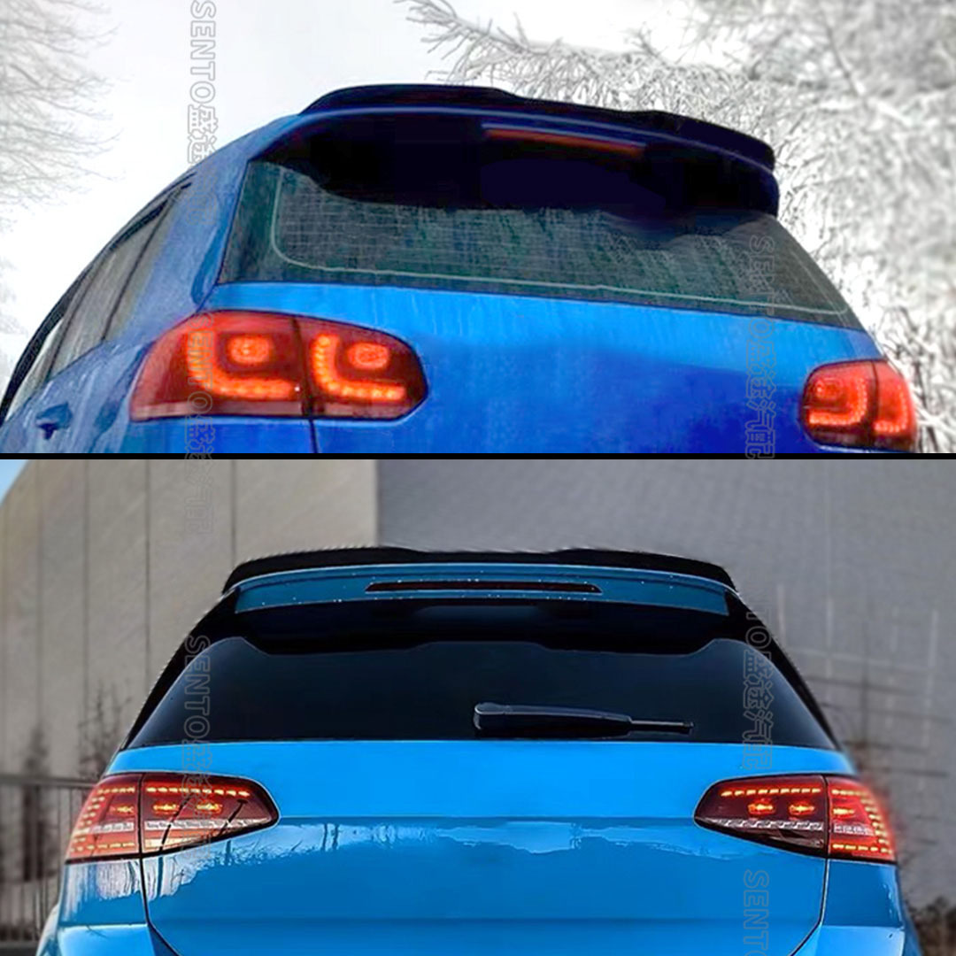 Suitable for Volkswagen Golf Mk5 6 7 7.5 8 Modified Trunk Rear Wing Fixed Wind Wing Top Wing Decoration
