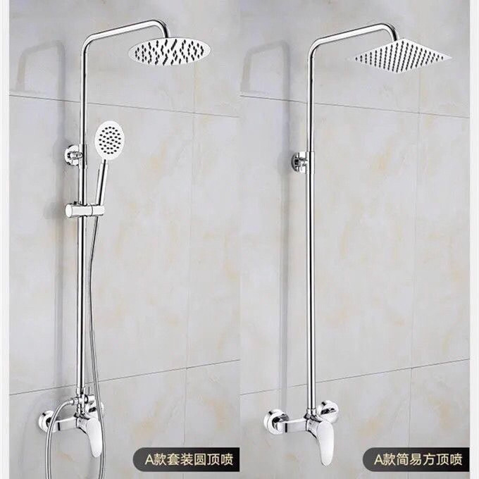 Hotel School Public Bathhouse Shower Head Kit Simple Overhead Hand Shower Bathroom Concealed or Exposed Installation Hotel School Public Bathhouse Shower Head Kit Simple Overhead Hand Shower Bathroom Concealed or Exposed Installation