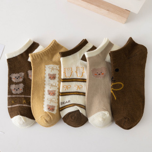 Socks Women's Short Socks Spring and Summer Thin Shallow-top Boat Socks Women's Cute Japanese Style Low-top ins College Style Women's Short Socks