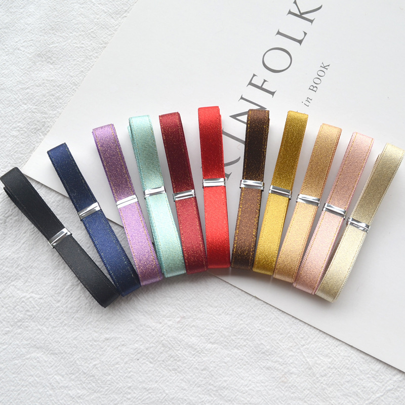 9mm Gold Wefted Double-Sided Ribbon High-Quality Satin Ribbon DIY Hairpin Material Handmade Hair Accessories Hairband Accessories B4-4 9mm Gold Wefted Double-Sided Ribbon High-Quality Satin Ribbon DIY Hairpin Material Handmade Hair Accessories Hairband Accessories B4-4