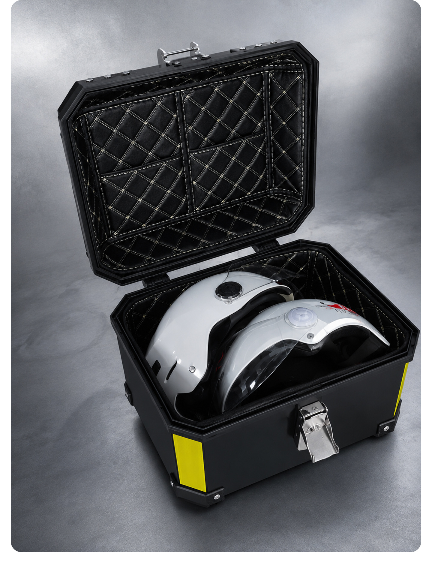 Motorcycle trunk storage box, non-aluminum alloy box, large-capacity motorcycle trunk, storage box for electric bike rear trunk