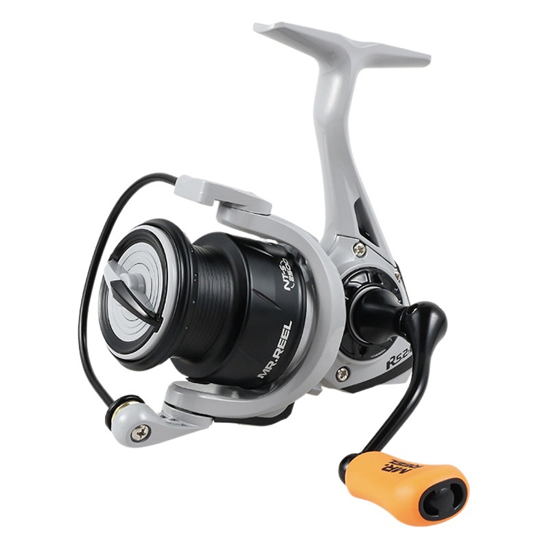 Carrete de pesca Yongshun MR.REEL para micro-señuelos con alto rendimiento, lanzamiento a larga distancia y manivela metálica sin costuras.