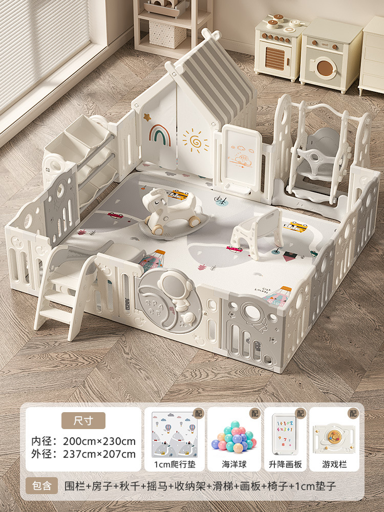 Bebé juego valla bebé valla gateando niños interior hogar niños gateando estera valla sala de estar