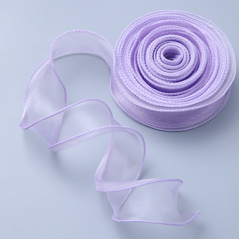 Cinta de embalaje de flores ramo de hilo mágico embalaje cinta de copia material de tienda de flores cinta al por mayor hilo de cola de pescado de color sólido