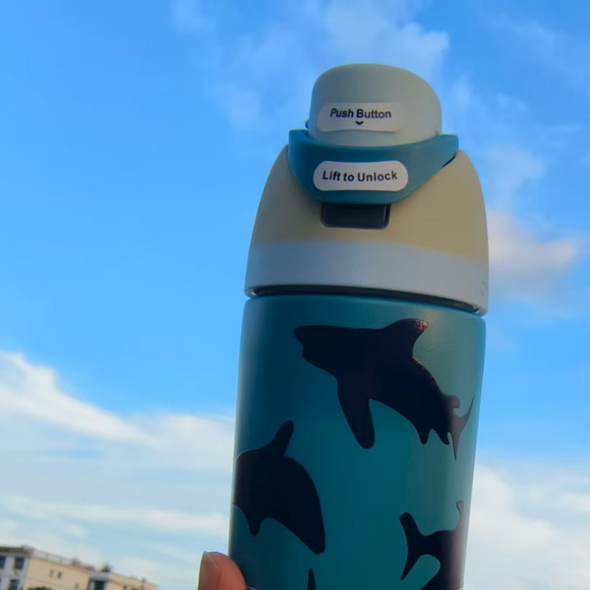 Vaso Aislado de Acero Inoxidable 304 Estilo Owala de Amazon con Asa, Botella de Agua Deportiva, Vaso de Doble Uso, Vaso para Agua, Regalo