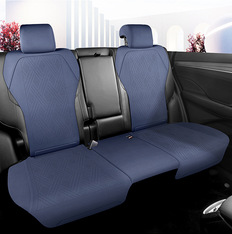 New second-generation Changan CS75Plus special seat cover suede seat cover breathable leather half-pack car seat cushion