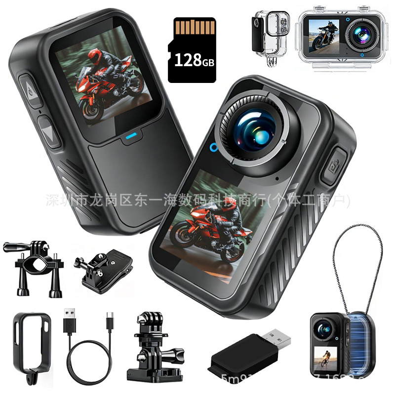 5K High-Definition Outdoor Sports Camera T70 Magnetic Cycling Anti-Shake Pre-Record Motorcycle Thumb Recorder Vlog