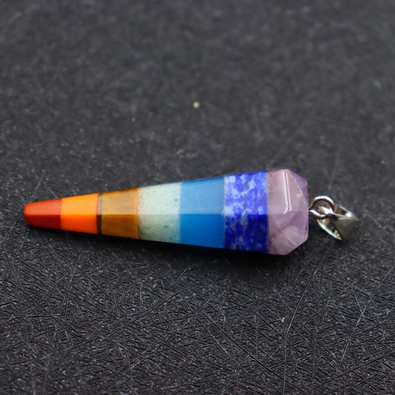 Fashion Geometric Natural Crystal Plating Pendant Necklace 1 Piece