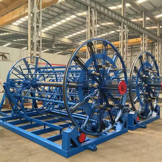 数控水泥管钢筋笼滚焊机全自动涵管检查井制作设备自动焊接成型