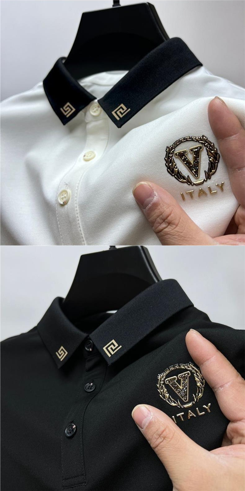 Camisa Polo Italy - Black