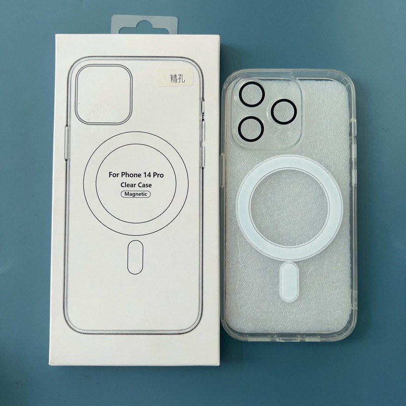 アクリル精孔磁気吸引iphone16携帯電話ケースは透明15proリンゴの転倒防止レンズフィルムを適用する|undefined