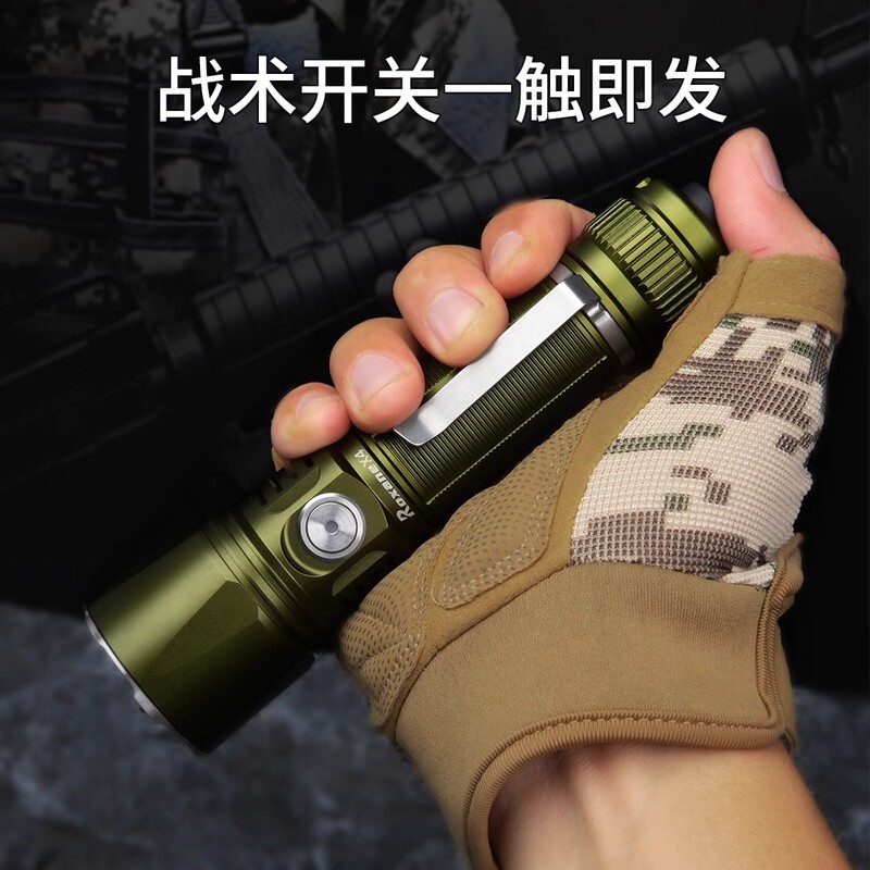 Shuixi 超高輝度懐中電灯強力な光充電屋外軍事戦術作業ポータブル多機能長距離レーザー X4|undefined