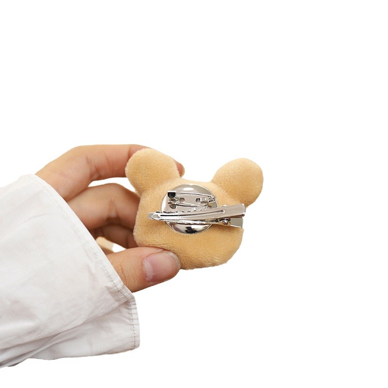 Weihnachtsgeschenk Weihnachtsbrosche süße Plüsch-Haarnadel Elch Abzeichen Pin Cartoon Weihnachtsaccessoires kleines Geschenk Schmuck_voghion.com