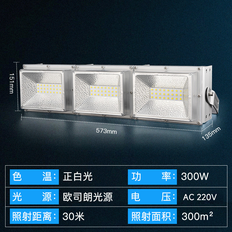 LED投光灯100W超亮200瓦大功率户外防水射灯室外球场广场照明灯|undefined