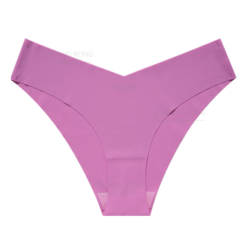 Ropa interior sin costuras de seda de hielo europea y americana cintura baja de las mujeres más calzoncillos entrepierna de algodón transpirable Levantamiento de cadera ropa interior deportiva para niñas