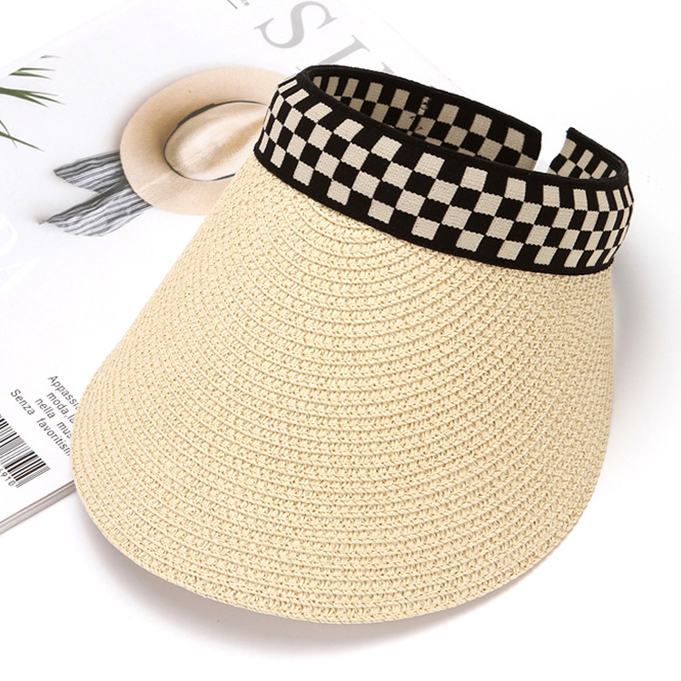 Modischer Damen Strohhut Mit Uv Schutz Für Den Sommerurlaub_voghion.com