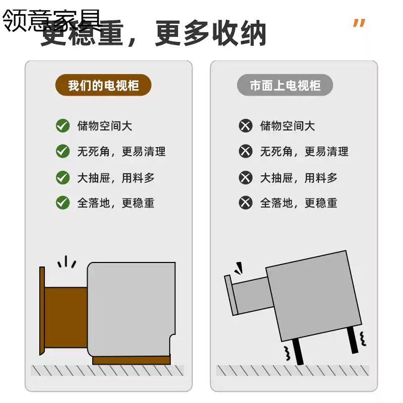 电视柜客厅家用现代简约小户型新款落地收纳储物一体茶几电视机柜|undefined