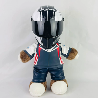 Travel Partner 28cm Plush Doll | Motosiklet dəbilqələri - 28cm-flower-bear-x-symbol-s-size-includes-helmet-buckle