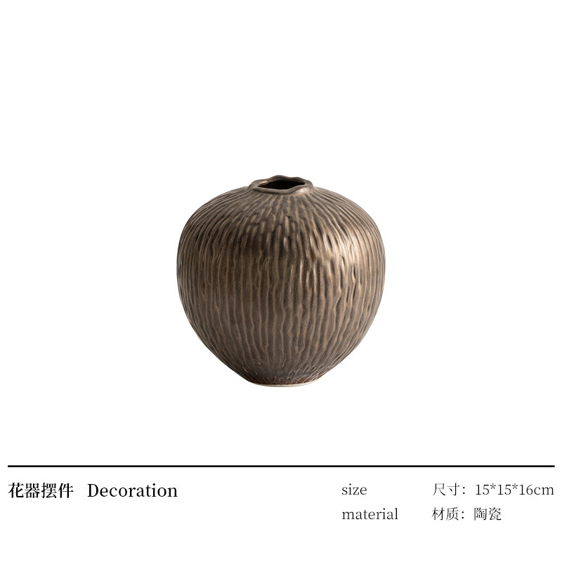 職人十三 天青煙雨色 高級手作り陶器花瓶 わびさび風 リビングルーム 玄関 メーカー フラワーアレンジメント装飾|undefined