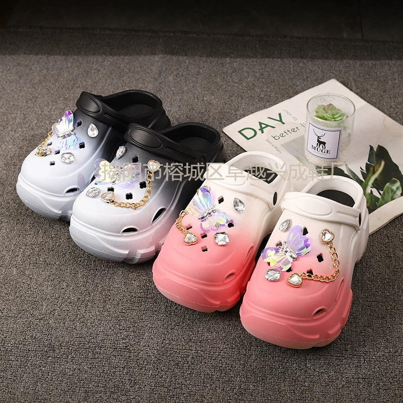 Толстая подошва для увеличения пещерной обуви для женщин, носящих нескользящие и неприятные запахи летом