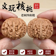 文玩核桃四座楼老树高抛四座楼机刷卡尺文手盘把玩核桃狮子头批发