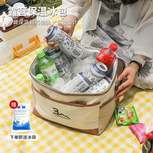 户外便携野餐保温箱车载冰箱大容量冰包加厚冷藏外卖箱铝箔保冷袋