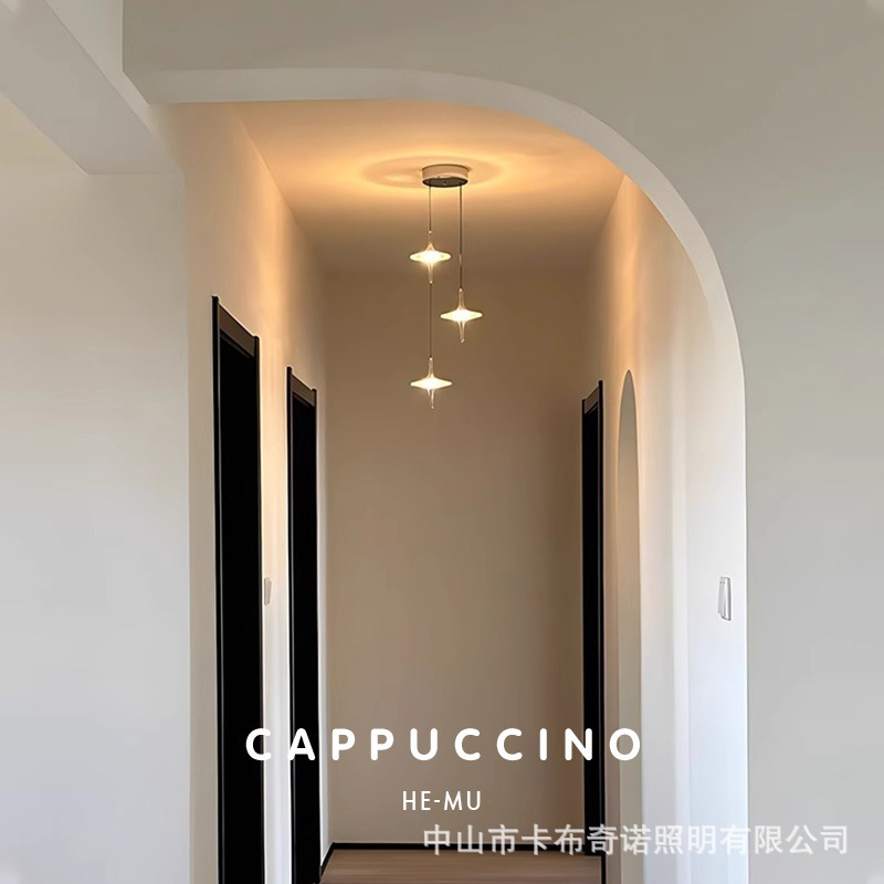 Crystal Stair Chandelier Modern Simple High-level Light Luxury Aisle Corridor Xingyu Restaurant Bedroom Bedside Chandelier Crystal Stair Chandelier Modern Simple High-level Light Luxury Aisle Corridor Xingyu Restaurant Bedroom Bedside Chandelier