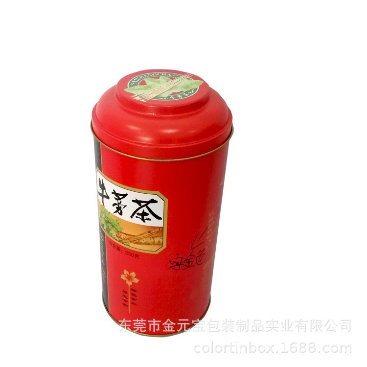 厂家供应圆形马口铁茶叶咖啡铁盒铁观音乌龙茶金属铁罐包装铁盒