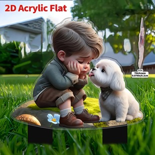 Cross-Border Acrylic Outdoor Courtyard Garden Stake Decoration