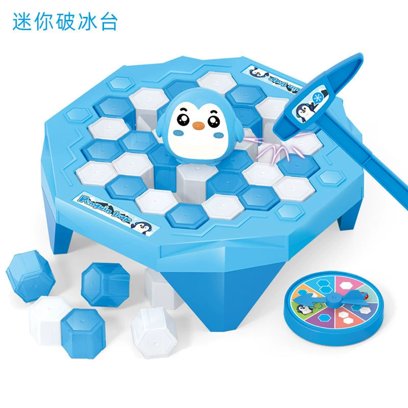 Tabletop Interactive Game, Early Education Toy, Mini Wall Push Blocks, Penguin/Frog/Chicken