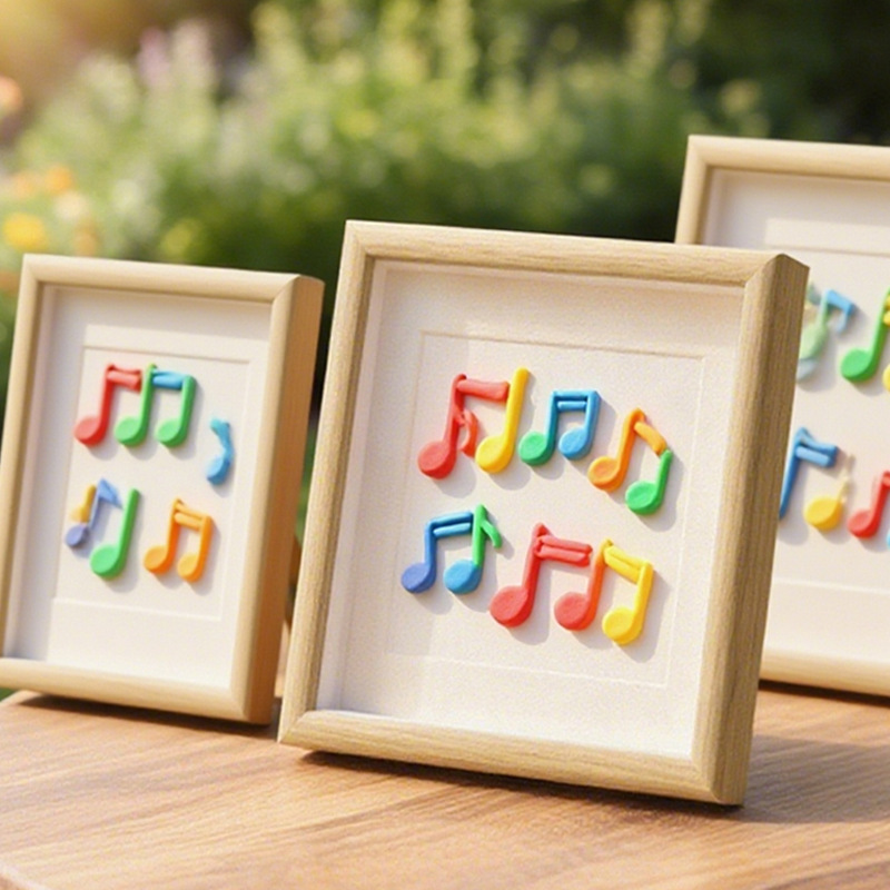 Elegant Gift Colorful Musical Note Hollow Simple Wooden Photo Frame 10inch 12inch X 4inch Gift for Friends and Family Frame Elegant Gift Colorful Musical Note Hollow Simple Wooden Photo Frame 10inch 12inch X 4inch Gift for Friends and Family Frame