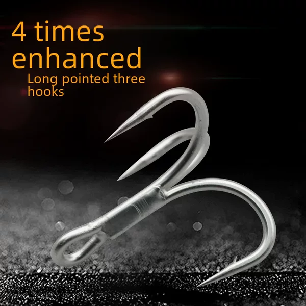 Anchor Hook Three Hook Fishing Hook Luya Hook Three Anchor Hook Seawater Fishing Hook Luya Hook Long Pointed Hook Bold and Reinforcing