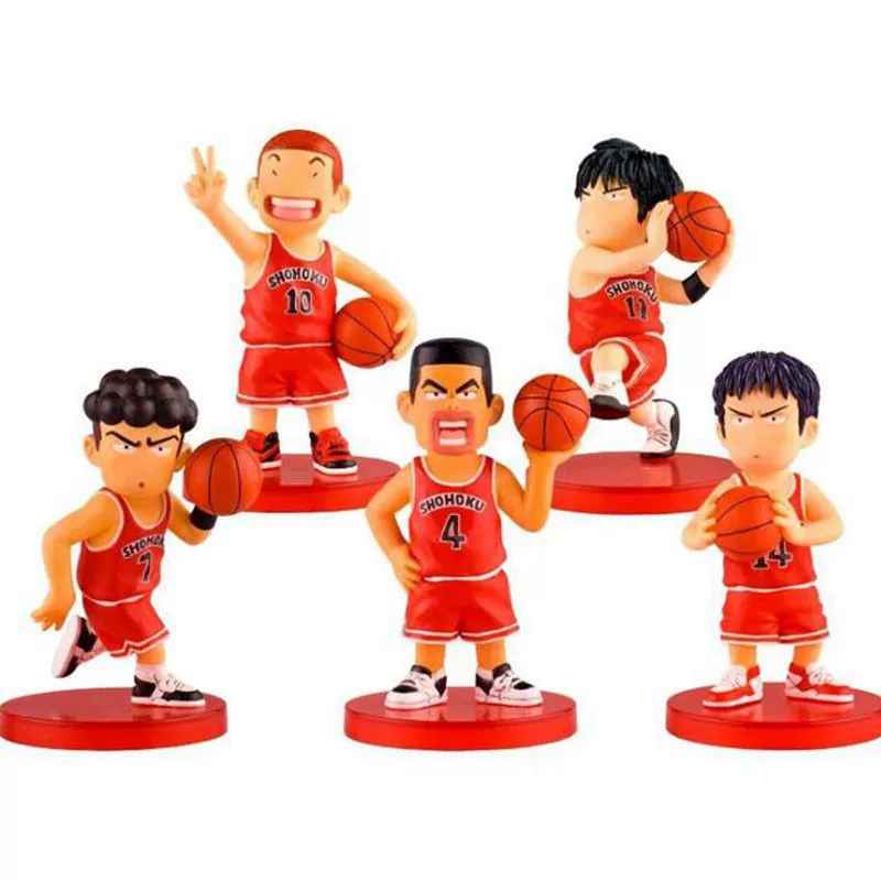 Мультяшная украшение для торта «Slam Dunk», фигурка мальчика в баскетболе, тема команды, блайнд-бокс