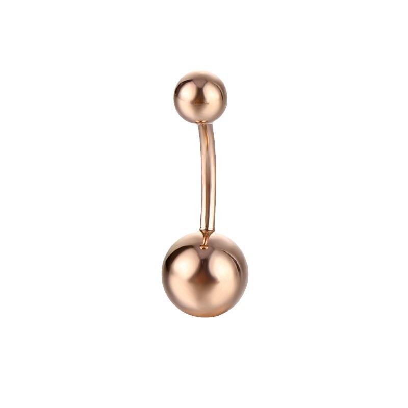 Bagues tendance européennes et modernes, clous d'oreilles en acier inoxydable plaqué, bijoux de piercing, fermoirs de nombril faciles à porter_voghion.com