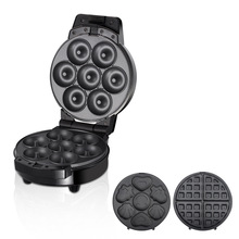 跨境欧三合一家用甜甜圈机早餐机 迷你蛋糕圆饼机轻食机烘焙