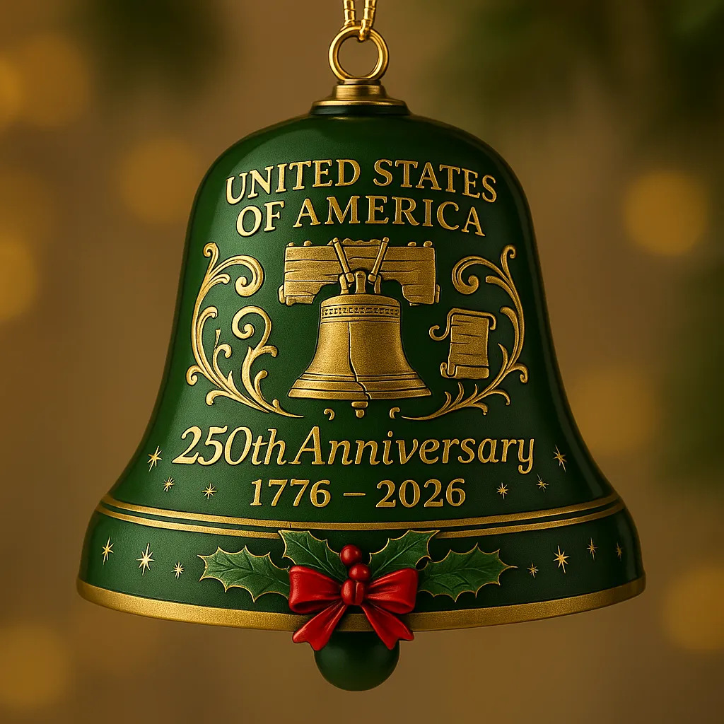 Nuevos productos transfronterizos Estados Unidos 250 aniversario Bell Ornament acrílico