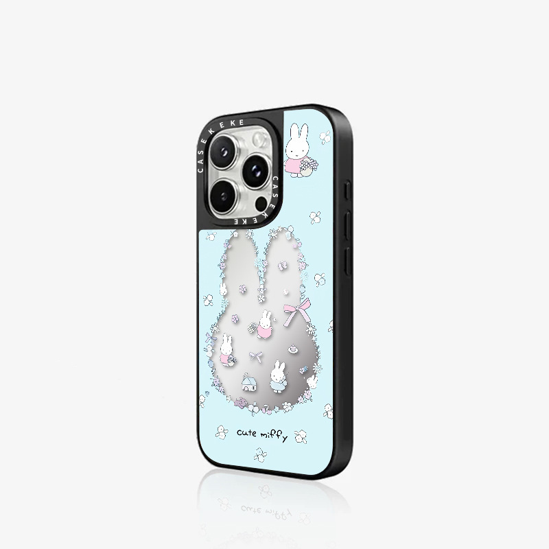 鲜花米菲兔适用手机壳iPhone16promax适用14苹果15保护套12个性11|undefined
