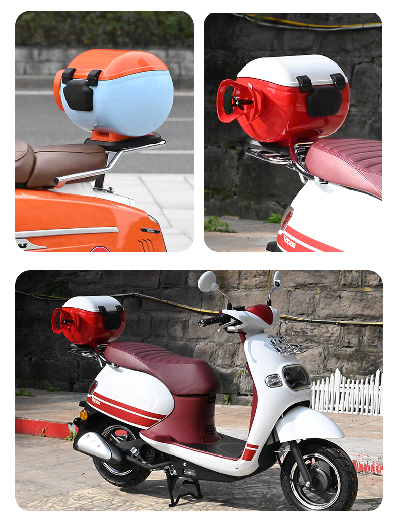 Suitable for Stone ape Victoria Honda 125 net red gas tank tail box electric motorcycle trunk